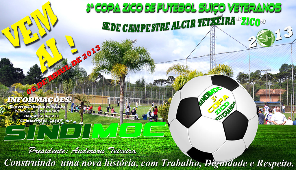 3ª Copa Zico de Futebol Veteranos 2013, abertas as inscrições